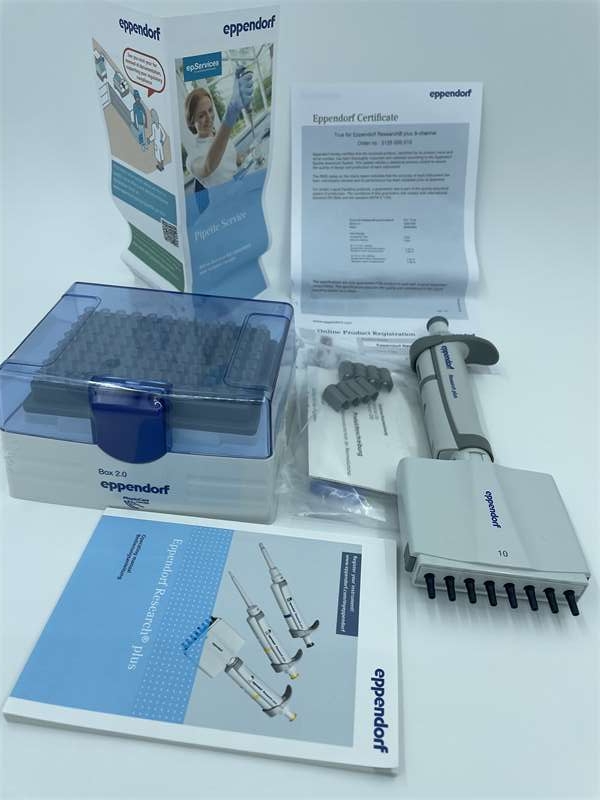 Eppendorf Research? plus, 8道移液器,10 – 100 μL, 黃色, 可調量程